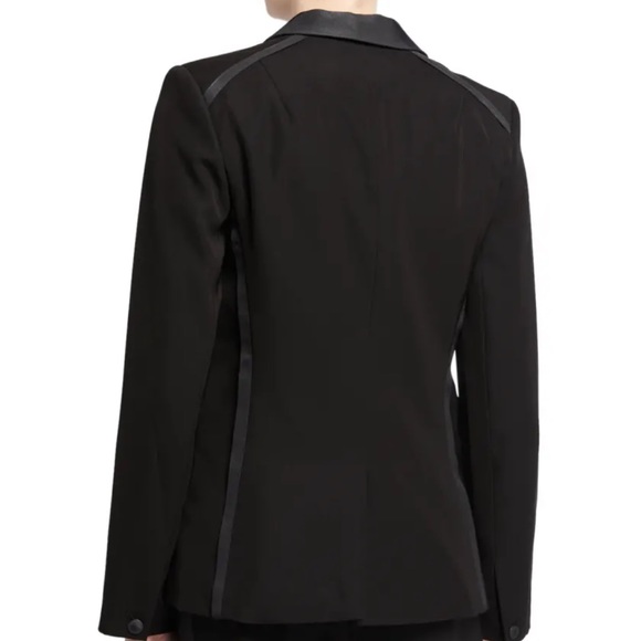 Rag and bone black blazer detail Rylie Single-Button Blazer crepe - Picture 7 of 15